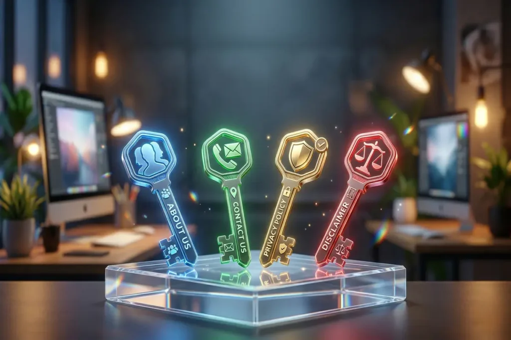 Add Essential Pages for google AdSense