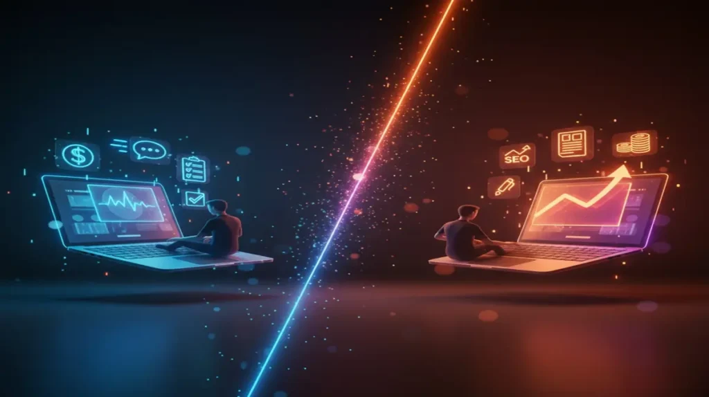 freelancing vs blogging