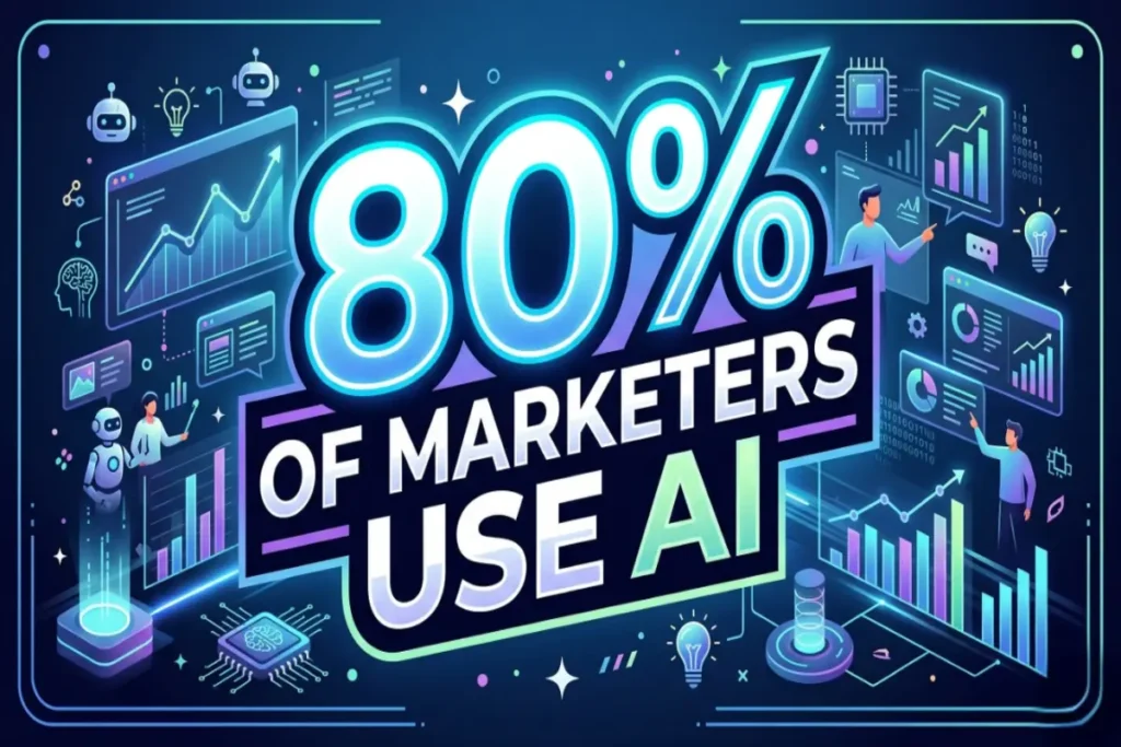 Show AI content usage statistics infographic