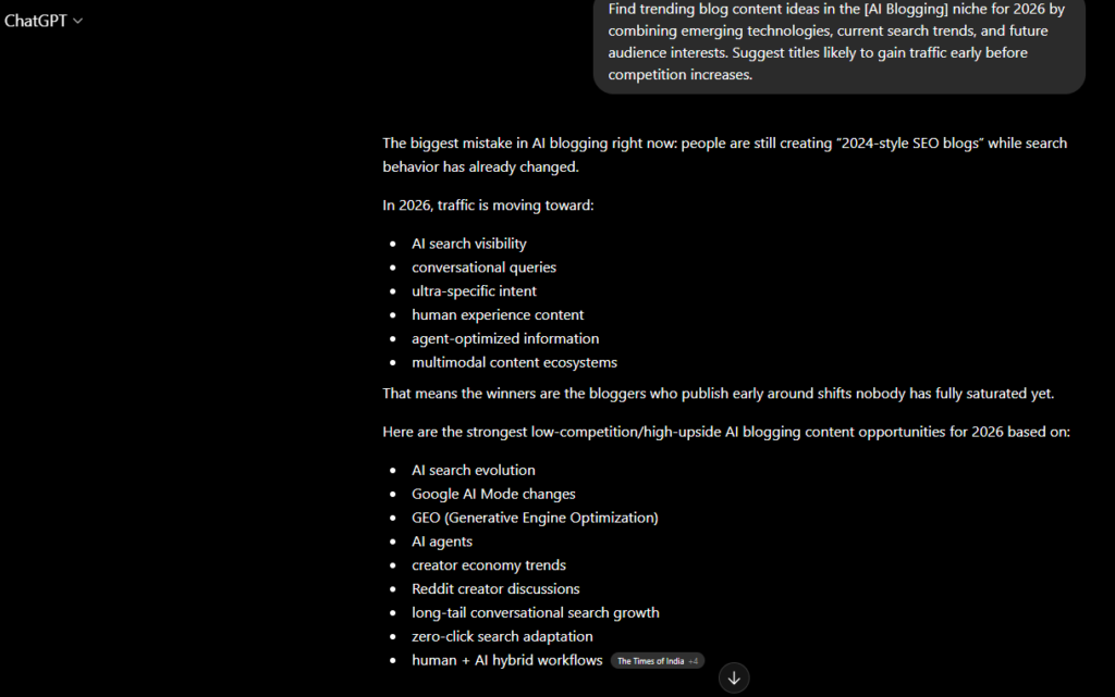 Best ChatGPT Prompts for Blog Post Ideas