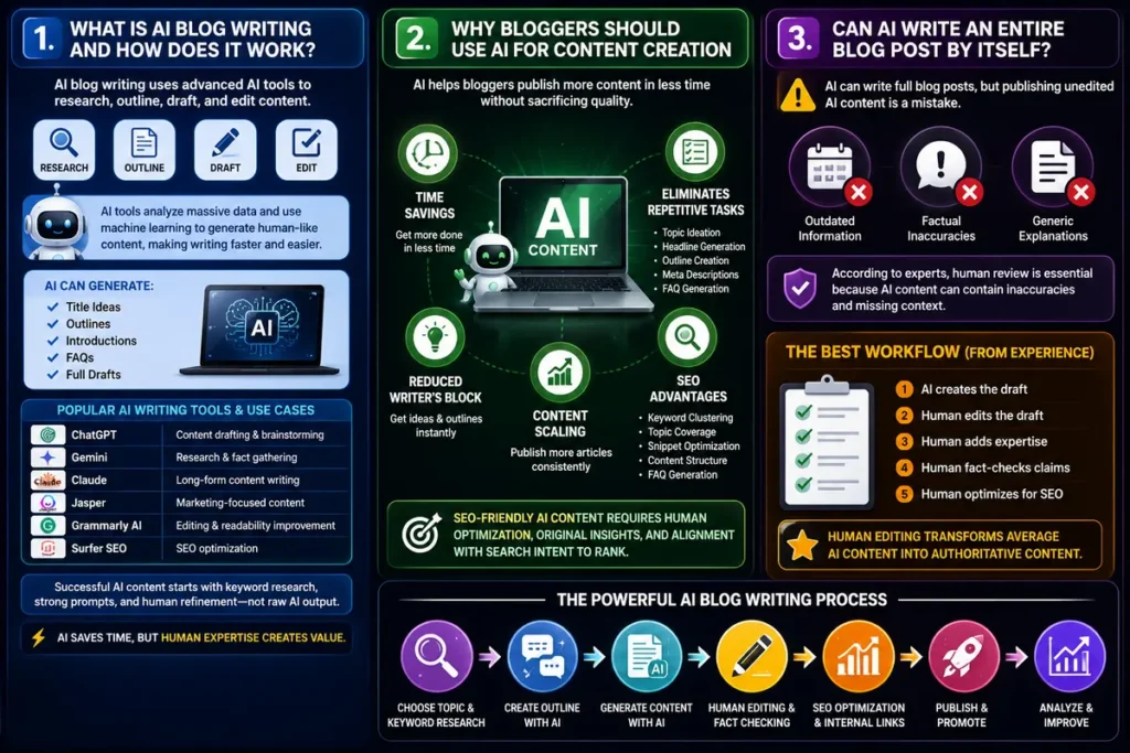 how to use AI to write blog posts